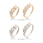 14Kt Gold 4 Marquise Staggered Cluster Prong Gem Side Facing Hinged Segment Clicker