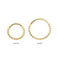 14Kt Yellow Gold Twisted Rope Front Facing Hinged Segment Clicker