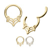 14Kt Gold Spiderweb Front Facing Hinged Segment Clicker