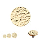 14Kt Yellow Gold Internally Threaded Hammered Disk Top Dermal