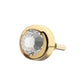 14Kt Yellow Gold M0.8 Internally Threaded Bezel Set 2mm Round Gem Top