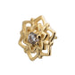 14Kt Yellow Gold M0.8 Internally Threaded Mandala Gem Top