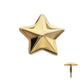 14Kt Yellow Gold M0.8 Internally Threaded Nautical Star Top