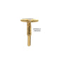 14Kt Yellow Gold M0.8 Internally Threaded Star Top