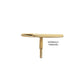 14Kt Yellow Gold M0.8 Internally Threaded Lightning Bolt Top