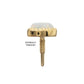 14Kt Yellow Gold M0.8 Internally Threaded Milgrain Edge Teardrop Opal Top
