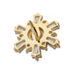 14Kt Yellow Gold M0.8 Internally Threaded Radiant Flare Cluster Top