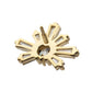 14Kt Yellow Gold M0.8 Internally Threaded Sunray Cluster Top