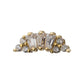 14Kt Yellow Gold M0.8 Internally Threaded Crown Baguette Cluster Top