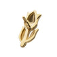 14Kt Yellow Gold M0.8 Internally Threaded Tulip Flower Top