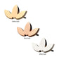 14Kt Gold Threadless 3-Cluster Low Profile Flat Leaf Top