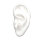 14kt Yellow Gold Threadless 4-Clear Gem Flower Top