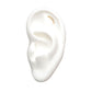 14Kt Gold Threadless Curved Bar Top with 9 Prong Set Gem Cluster