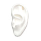 14kt Yellow Gold Threadless 8mm Dual Clear Gem Top