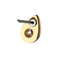 14Kt Yellow Gold Threadless Bezel Set Gem Teardrop Shape Top