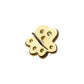 14Kt Yellow Gold Threadless with Dog Paw Clear CZ Top