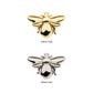 14kt Gold Threadless with Bee Top