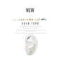 14kt Gold Threadless with Bee Top