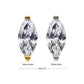14Kt Gold Threadless Prong Set Marquise Gem Top