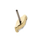 14Kt Gold Threadless Prong Set Marquise Gem Top