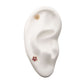 14Kt Yellow Gold Threadless with CZ Five Petal Flower Top