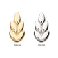 14Kt Gold Threadless Ash Leaf Top