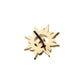 14Kt Yellow Gold Threadless "Solar Flare" Gem Top