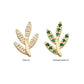 14Kt Yellow Gold Threadless "Golden Flora" Paved Gem Top