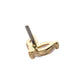 14Kt Yellow Gold Threadless Dual CZ Gem Harmony Top