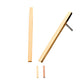 14kt Gold Threadless Bar Top