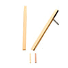 14kt Gold Threadless Bar Top