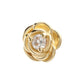 14Kt Yellow Gold Threadless Low Profile 3-Prong Gem "Rosebud Bloom" Top