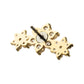 14Kt Yellow Gold Threadless 7-Prong Gem Cluster Tri-Flower Top