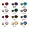 14Kt-Gold Threadless with Birthstone Prong Set Top