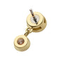 14Kt Gold Threadless Bee Top with Prong Set Marquise Gem Wings