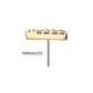 14Kt Yellow Gold Threadless Watermelon Slice Top