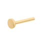 14Kt-Gold Threadless Labret with 3mm Flat Base