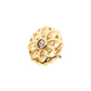 14Kt Gold Threadless Mandala Flower Top with Bezel Gem