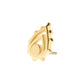 14Kt Yellow Gold Threadless Beaded Edge Teardrop Top