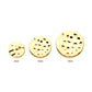 14Kt Yellow Gold Threadless Hammered Disk Top