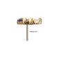 14Kt Yellow Gold Threadless "Marquise Cascade" Triple Gem Top
