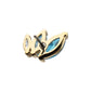 14Kt Yellow Gold Threadless "Marquise Cascade" Triple Gem Top