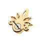 14Kt Yellow Gold Threadless with White Synthetic Opal, Round & Marquise Clear CZ Tiara Cluster Top