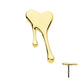 14Kt Gold Threadless Bleeding Heart Top