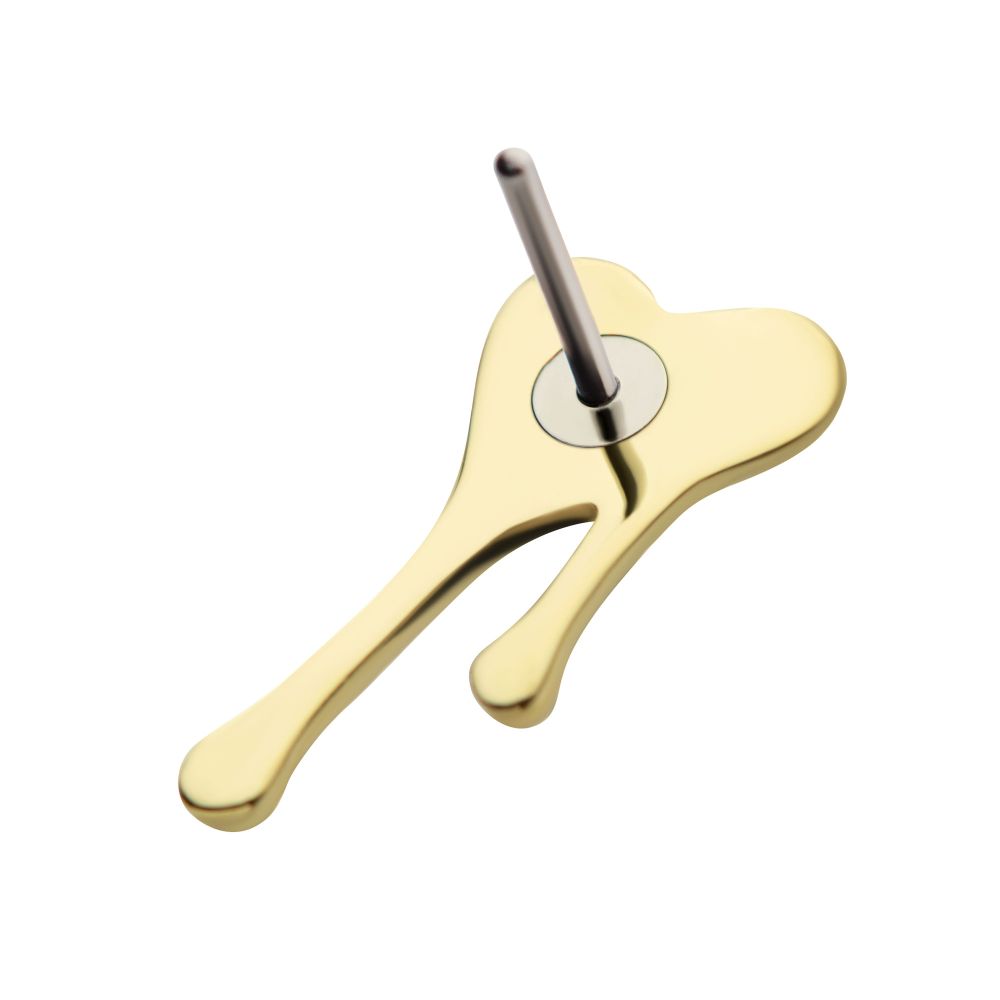 14Kt Gold Threadless Bleeding Heart Top