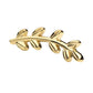 14Kt Gold Threadless Leaf Top