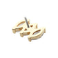 14Kt Yellow Gold Threadless Pronged Marquise CZ 3-Cluster Top
