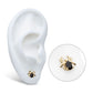 14Kt Gold Threadless Spider Top with Prong Set Oval Gem