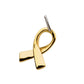 14kt Yellow Gold Threadless with Awareness Ribbon Symbol Top