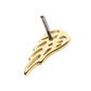 14Kt Gold Threadless Angel Wing Top (Left Ear)